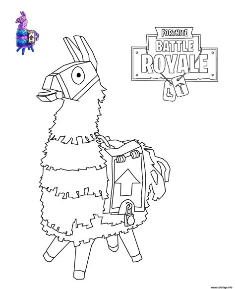 Coloriage Fortnite à imprimer & Dessin Fortnite à colorier ️